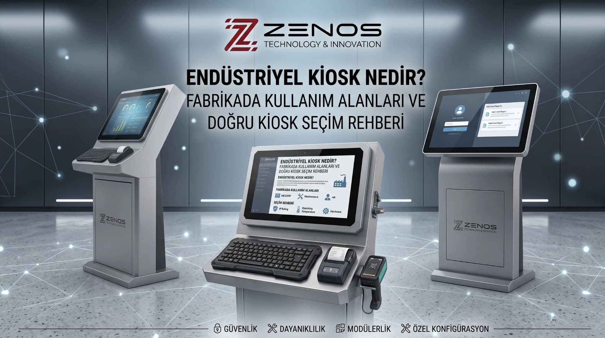 Endüstriyel Kiosk Nedir? Fabrikada Kullanım Alanları ve Doğru Kiosk Seçim Rehberi