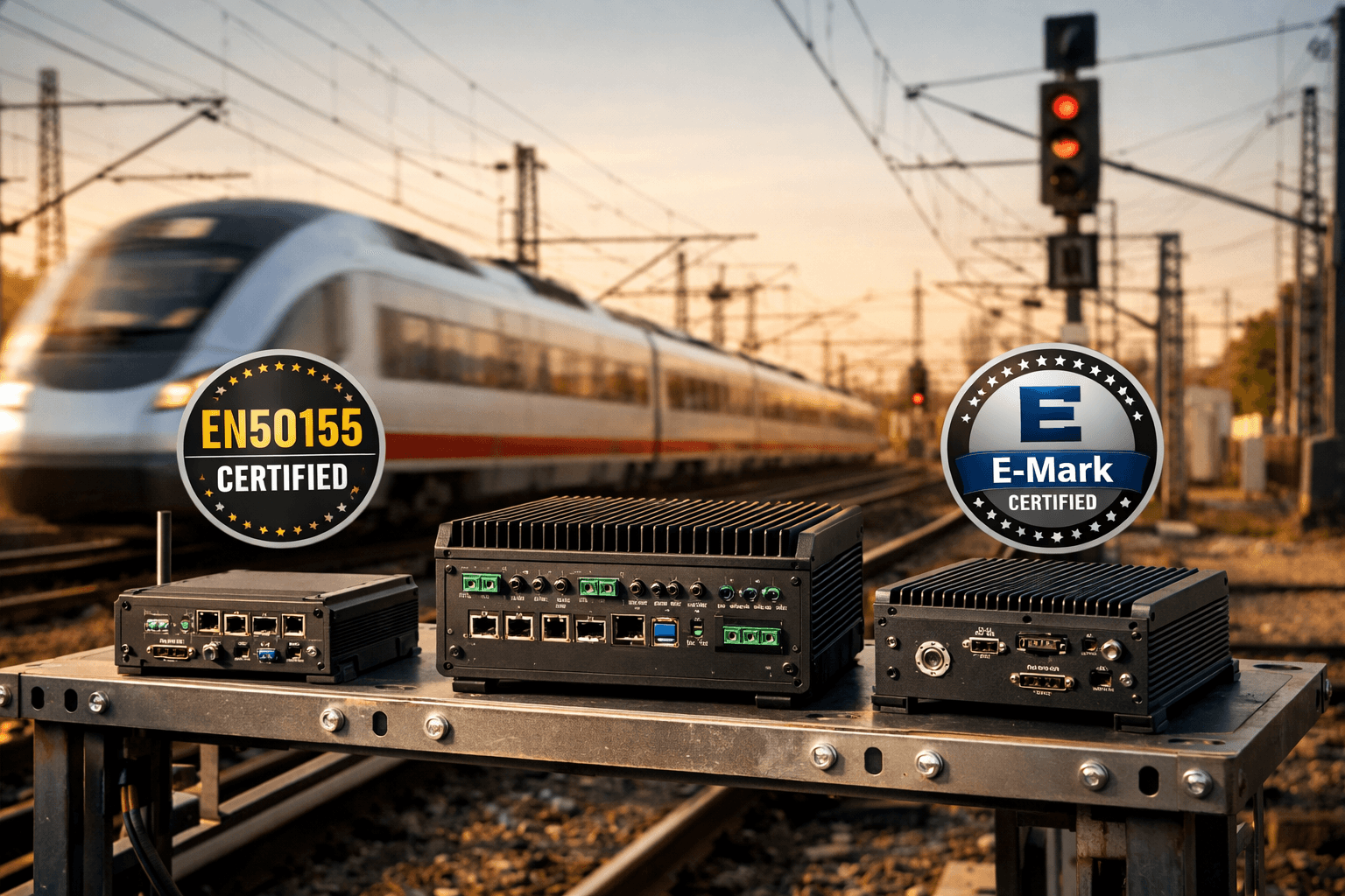 EN50155, E-Mark ve IEC61850 Sertifikalı Sistemler