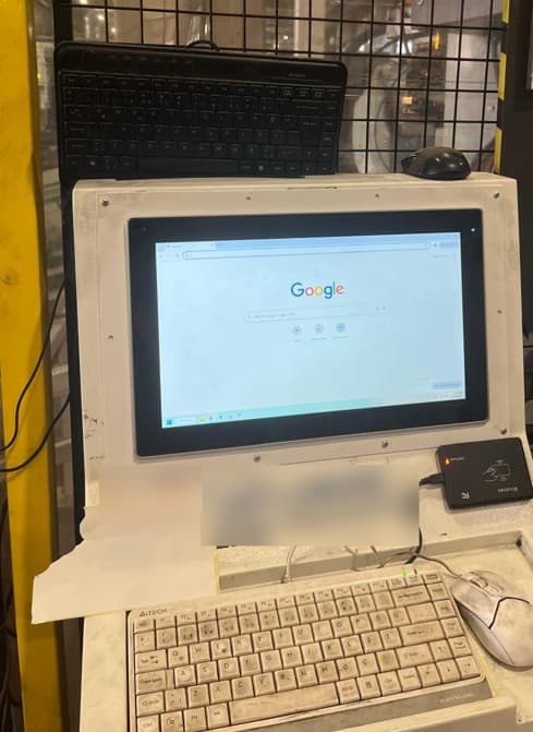 Otomotiv Hat Kenarı MES Client Endüstriyel Panel PC - Görsel 1
